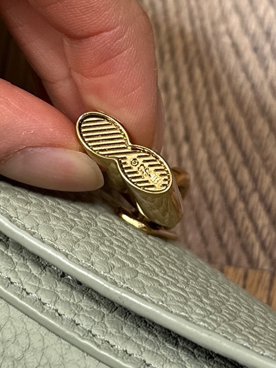 Songmont Luna Leather Crossbody Strap Mint Green Purse Bag - Picture 6 of 15